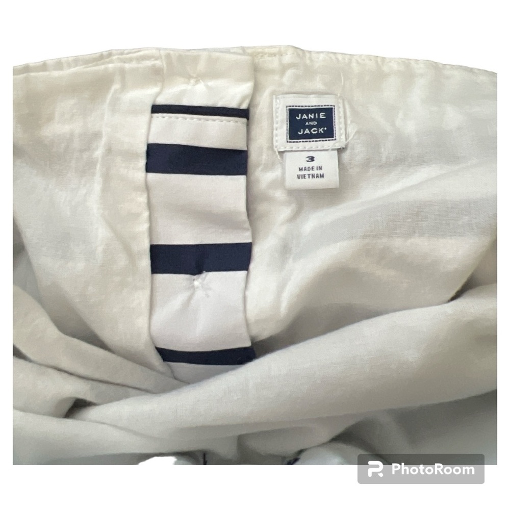 Janie and Jack nautical striped halter romper 3T - Picture 3 of 4